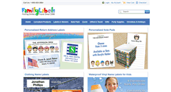 Desktop Screenshot of familylabels.com